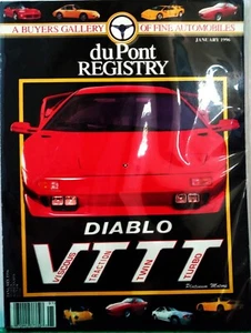 Du Pont Registry A Buyers Gallery of Fine Automobiles January 1996 - Picture 1 of 1