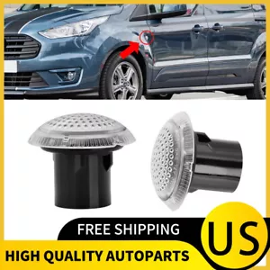 2PCS Clear Side Fender Marker Repeater Lights For Ford Transit Connect 2010-2021 - Picture 1 of 8