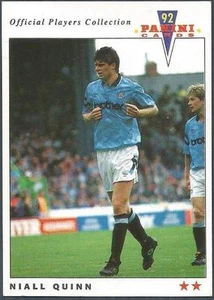 FÚTBOL PANINI 92-COLECCIÓN OFICIAL JUGADORES-#127-MANCHESTER CITY-NIALL QUINN - Imagen 1 de 2
