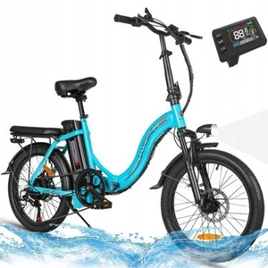 Bicicleta Eléctrica 20 Pulgadas 350W Plegable Portátil E-Bike 36V 12AH E-Bike - Imagen 1 de 32