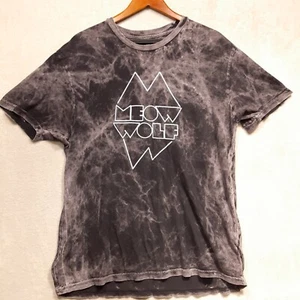 Meow Wolf Mens Frame Logo Cloud T-Shirt Sz.L/Black/Crew/Tie Dye/Graphic - Picture 1 of 7
