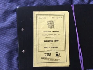 BASINGSTOKE TOWN V PIRELLI GENERAL 25/11/1967 PROGRAMME. HAMPSHIRE LGE  DIV ONE - Picture 1 of 2
