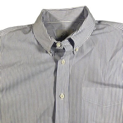 Jack Spade Bleeker Mens Blue White Long Sleeve Striped Button Down Shirt Size XL - Image 1 of 4
