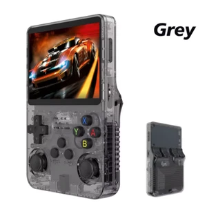 Gray R36S Retro Handheld Video Game Console Linux System 3.5 Inch IPS Screen New - Picture 1 of 10