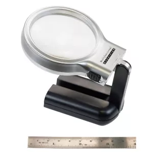 3x Hand LED Lupe Lupe Vergrößerungsglas Teile Juweliere Licht Augenlinse - Bild 1 von 5