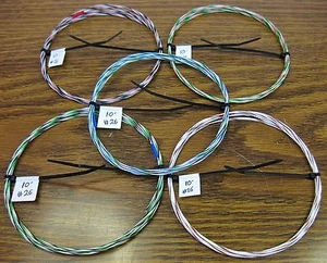 26 AWG Silver Plated Copper PTFE Wire Assortment 50 feet 19 strand SPC - Picture 1 of 2