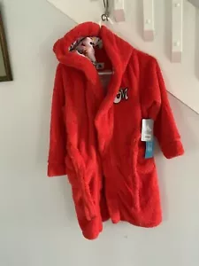 Disney Store Mickey Mouse and Friends Fleece Bathrobe Hooded Size 7/8 NWT - Picture 1 of 7