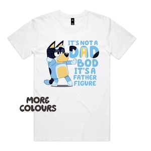 Father's Day T-Shirt, Bluey T-Shirt, Dad Bod Father Figure Bandit T-Shirt Gift - Picture 1 of 9