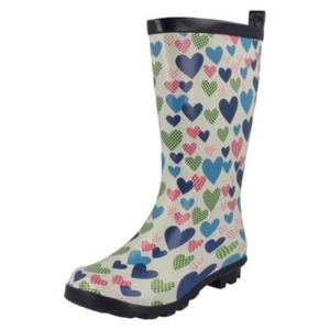 Ragazze Spot On Cuore Stampa Stivale - Imagen 1 de 10