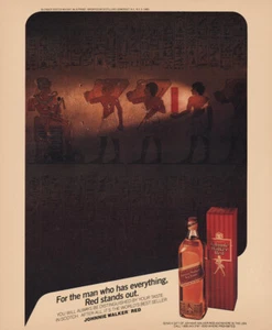 1985 Johnnie Walker: Red Stands Out Egyptian Vintage Print Ad - Picture 1 of 1