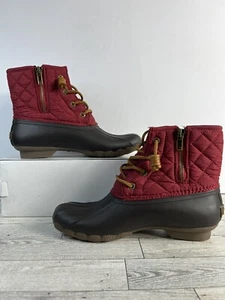 Sperry Top Sider Women’s Duck Boots Quilted Size 6 Sts93028 Dark Red - Picture 1 of 9