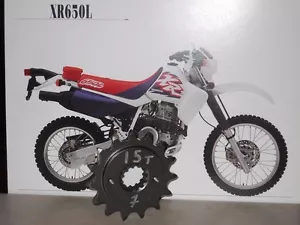 Honda XR650L FRITZCO 15T MAXIMUM SPLINE CONTACT DOUBLE LIFE FRONT SPROCKET - Picture 1 of 1