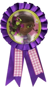 Disney Junior Doc McStuffins Kids Birthday Party Awards Ribbon Free Postage - Picture 1 of 2