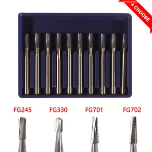 Fresas dentales de carburo de acero de tungsteno FG245 FG330 FG701 FG702 F/turbina de alta velocidad - Imagen 1 de 16