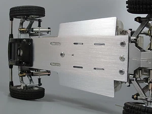Aluminum Bottom Chassis Plate Tamiya 1/10 Super Champ Buggy Fighting Scorcher - Picture 1 of 3