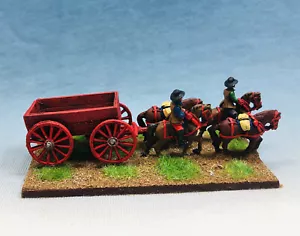 15mm Seven Years War WGS painted Tricorn Civilian Crew and Limbers SYW8 - Bild 1 von 8