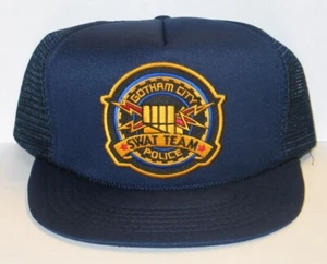 Batman Gotham City Police Swat Team Patch on a Blue Baseball Cap Hat NEW - Picture 1 of 1
