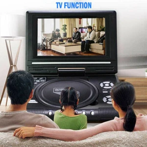 Tragbarer DVD Player mit HD Großbildschirm Drehbar Bildschirm Player +Gamepad - Bild 1 von 24