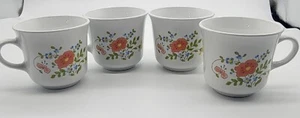 Set 4 tazze da tè caffè Corelle Wildflower Spring Meadow ottime condizioni - Foto 1 di 8