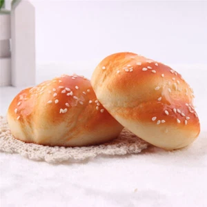 8cm Kawaii Buns Toast Bread Cartoon Soft Kids Toy Cellphone Strap-,x - Photo 1/12