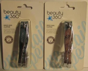 Beauty 360 Ergo Tagliaunghie x 2 pezzi NUOVO - Foto 1 di 2