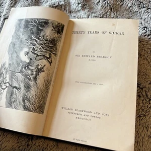 Thirty Years of Shikar. Sir. E. Braddon. 1895. 1st Very Rare Tiger Hunting - Picture 1 of 24