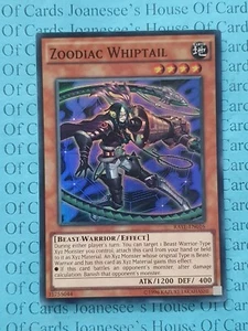 Zoodiac Whiptail RATE-EN016 Super Rare Yu-Gi-Oh Card (U) New - Picture 1 of 3