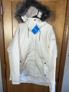 NWT Columbia Womens Suttle Mountain II Hooded Insulated Jacket - White - XLarge - Picture 1 of 8