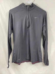 Nike Shirt Womens XL Gray Running Training Dri Fit Lightweight - Picture 1 of 3