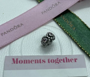 Pandora Her Majesty Pink Spacer Charm 791122PCZ Retired Romance Love genuine - Picture 1 of 8