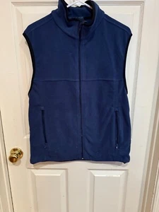 Chestnut Hill Fleece Vest MEN'S SMALL NAVY BLUE ZIP UP NEW NO TAG - Picture 1 of 1