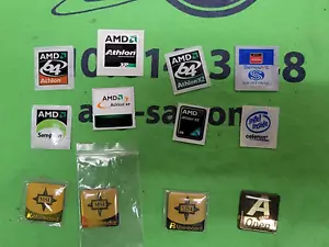 12 SURTIDOS LOGOTIPOS DE CALCOMANÍAS DE ORDENADOR/CPU (VER FOTO) - Imagen 1 de 1