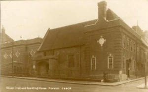 REAL PHOTO POSTCARD OF STUART HALL AND SUCKLING HOUSE, NORWICH, NORFOLK, NORVIC - Picture 1 of 2