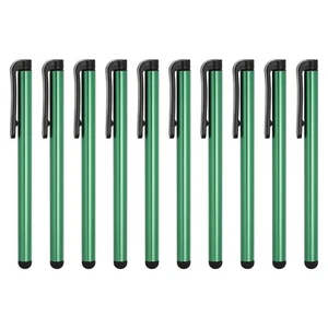 10pcs Stylos pour Écrans Tactiles Universel Capacitif Crayon Sensibilité Vert - Photo 1 sur 7