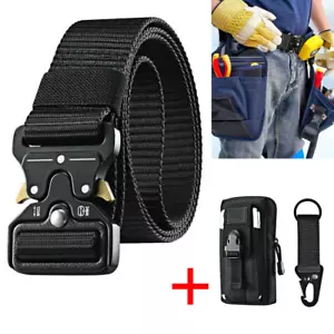 Herren Armee Militär Taktischer Gürtel Tactical Belt Nylon Metallschnall DHL - Bild 1 von 9