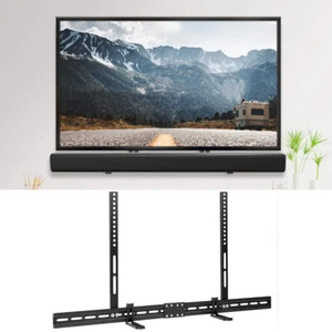 Soporte de barra de sonido de TV ajustable de acero grueso para barra de sonido con/sin orificio - Imagen 1 de 11