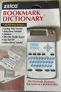 Zelco Lesezeichen Wörterbuch Modell 90012 Alarm/Planer Taschenrechner - Bild 1 von 2