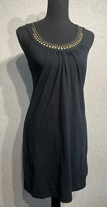 Ann Taylor Loft SZ XS Women’s Black Sleeveless/Gold Sequins Dress - Picture 1 of 6