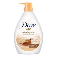 Dove Relaxing Shea Butter Body Wash with Vanilla Pump Bottle 1L Pack Of 1