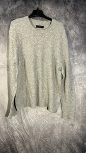 All Saints Wool Blend Crewneck Pullover Sweater Gray Size Large Men’s Soft - Picture 1 of 12