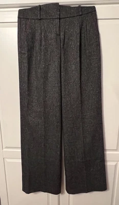 Bebe, Talla 4, Mujer Vestido Negocios Carrera Trabajo Pantalones, Gris con Borde Rosa Foto 1 de 4