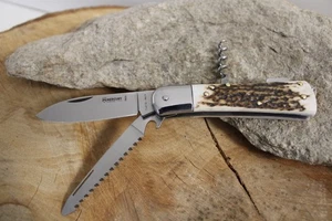 Mercury Jagdtaschenmesser Hirschhorn 3 tlg. 980-3GKDC - Bild 1 von 10