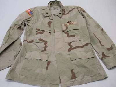 USGI MILITARY ISSUED DESERT COMBAT UNIFORM TOPS DCU SHIRT 3-COLOR CAMO COAT - Image 1 of 4