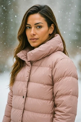 Patagonia Women’s Arctic Willow 700 Goose Down Puffer Jacket, Pink, Size Medium  - Image 1 of 4