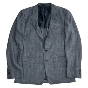 Prada Milano Blazer Jacket Made In Italy Wool Blend Blue Mens 52R - Picture 1 of 10