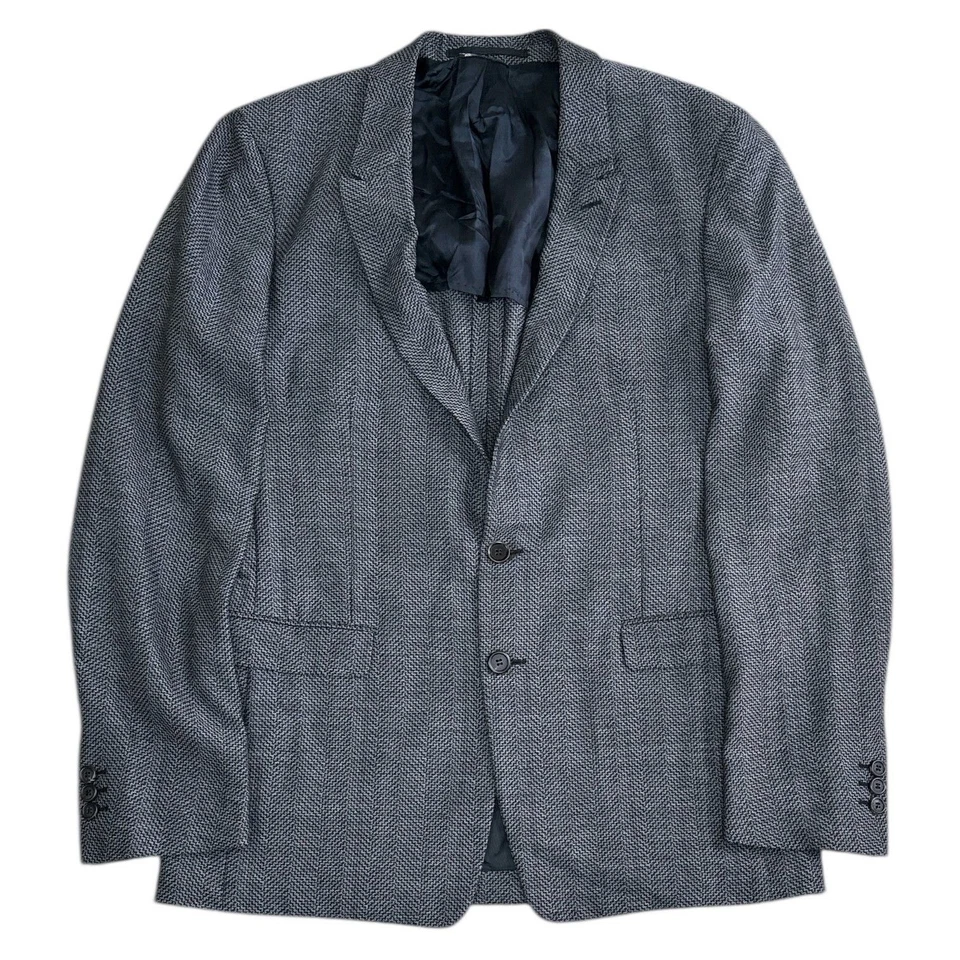 Prada Milano Blazer Jacket Made In Italy Wool Blend Blue Mens 52R - Image 1 of 4