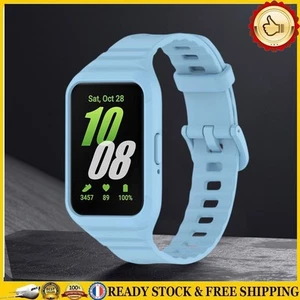 Bracelet en silicone avec étui Smart Watch Band pour Samsung Galaxy Fit 3 (Bleu) - Zdjęcie 1 z 8