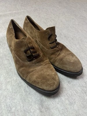 Salvatore Ferragamo Studio Men’s Brown Suede Dress Shoes ITALY Size 13 D - Image 1 of 4