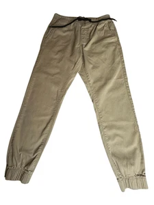 Denizen from Levi's Women’s Tan Khaki Elastic Waist Drawstring Jogger Pants Smal - Picture 1 of 6