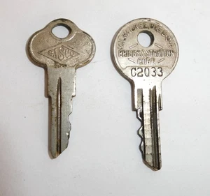 Vintage Original 2 - Basco Keys Delco Remy & Briggs & Stratton Free Shipping - Picture 1 of 3